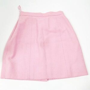 Vintage Chanel pink tweed skirt